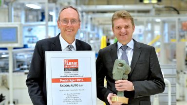 ŠKODA Plant Receives ‘Factory of the Year’ Award’ Produced in Vrchlabí