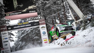 Rally Sweden: Tidemand on course to finish on the podium for ŠKODA at his home rally
