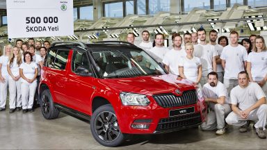 Successful Compact SUV: 500,000 ŠKODA Yetis Produced at Kvasiny
