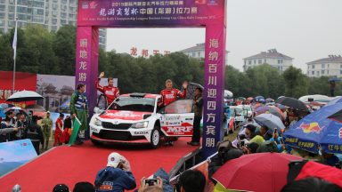 Victory at highlight of the season: ŠKODA Fabia R5 delights on its debut in China