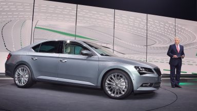 The new ŠKODA Superb: Emotionally rich appearance at the Volkswagen Group Night in Geneva