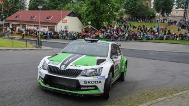 Home win: Kopecký victorious after thriller in the ŠKODA Fabia R5