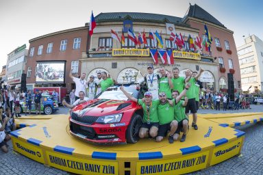ŠKODA victory at the Barum Rally: Kopecký defends title in the Czech Rally Championship