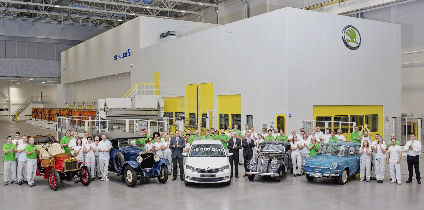 ŠKODA produces 19 millionth vehicle - Škoda Storyboard