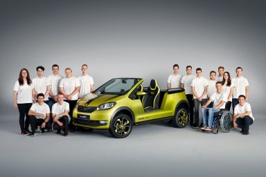ŠKODA ELEMENT: Žáci z podnikového učiliště ŠKODA AUTO postavili elektrickou buginu