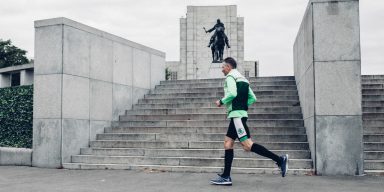 Marathon Runners Helping Children