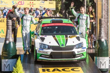 WRC Spain: Kopecký fastest on tarmac, storms to second in WRC 2 – youngster Nordgren fourth