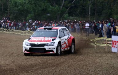 Season’s finale on coffee plantations: ŠKODA teammates Gill and Veiby competing for APRC honours in India