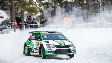 Rally Sweden: ŠKODA Motorsport’s Tidemand and Veiby both on podium after thrilling battle