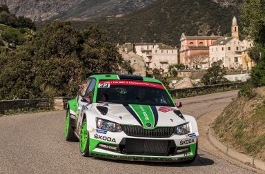 Jan Kopecký and ŠKODA continue to dominate WRC 2 category at Rally France/Tour de Corse