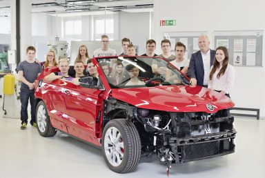 ŠKODA AUTO: Pátý žákovský vůz krátce před premiérou