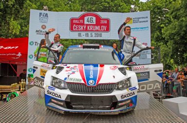 Rally Český Krumlov: Jan Kopecký a Pavel Dresler tuto soutěž s vozem ŠKODA vyhráli již popáté