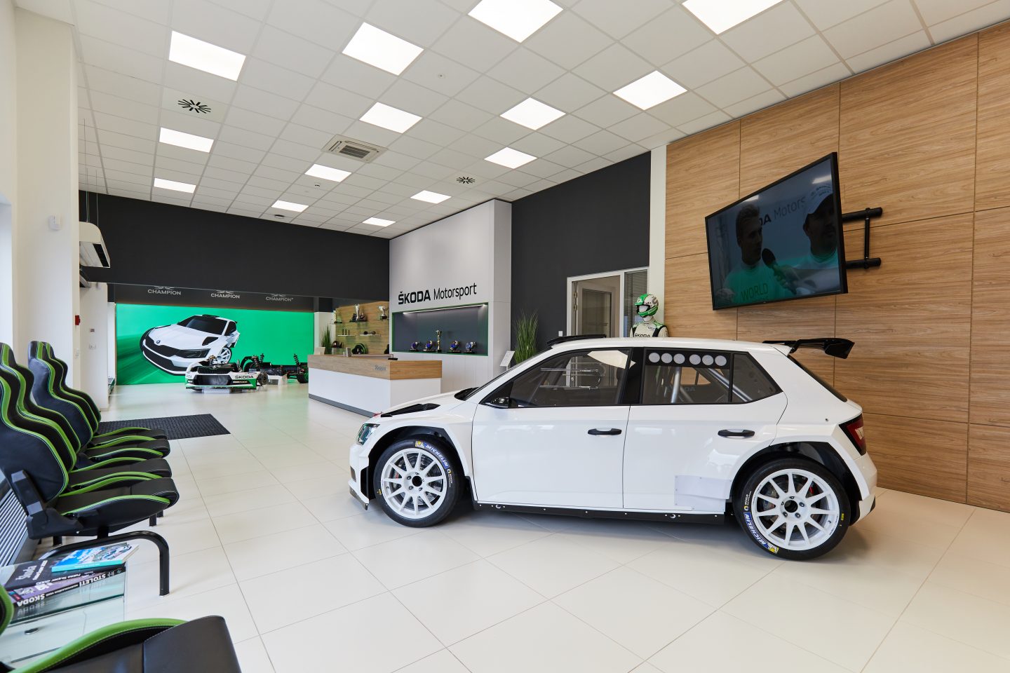Nové sídlo týmu ŠKODA Motorsport - Škoda Storyboard