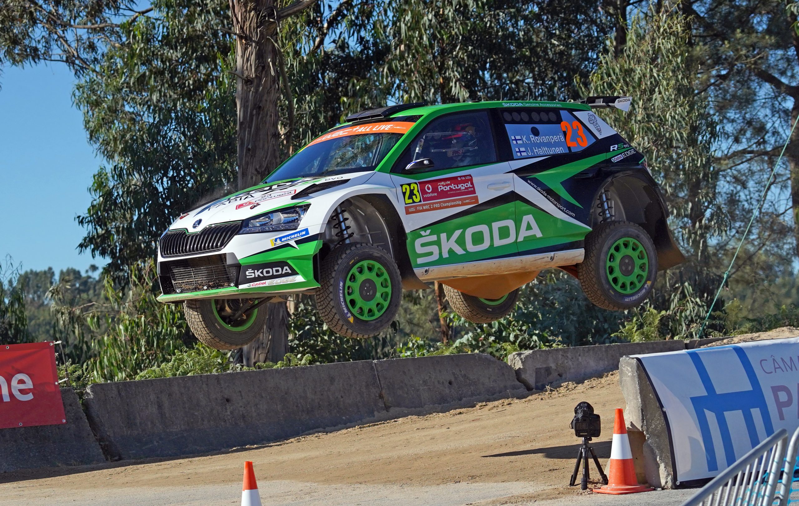 AFFICHE POSTER SKODA FABIA ROVANPERA RALLY DE PORTUGAL 2019 WRC RALLYE