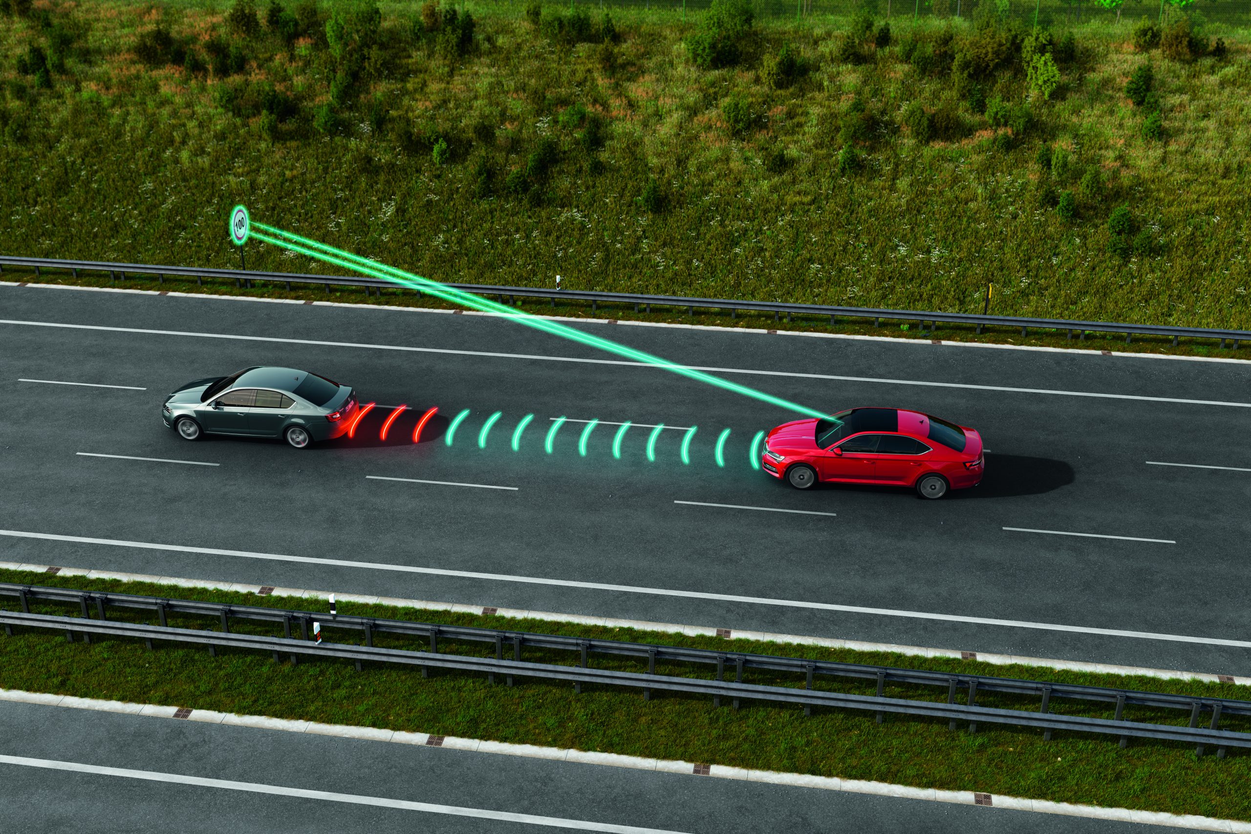 Predictive cruise control Škoda Storyboard