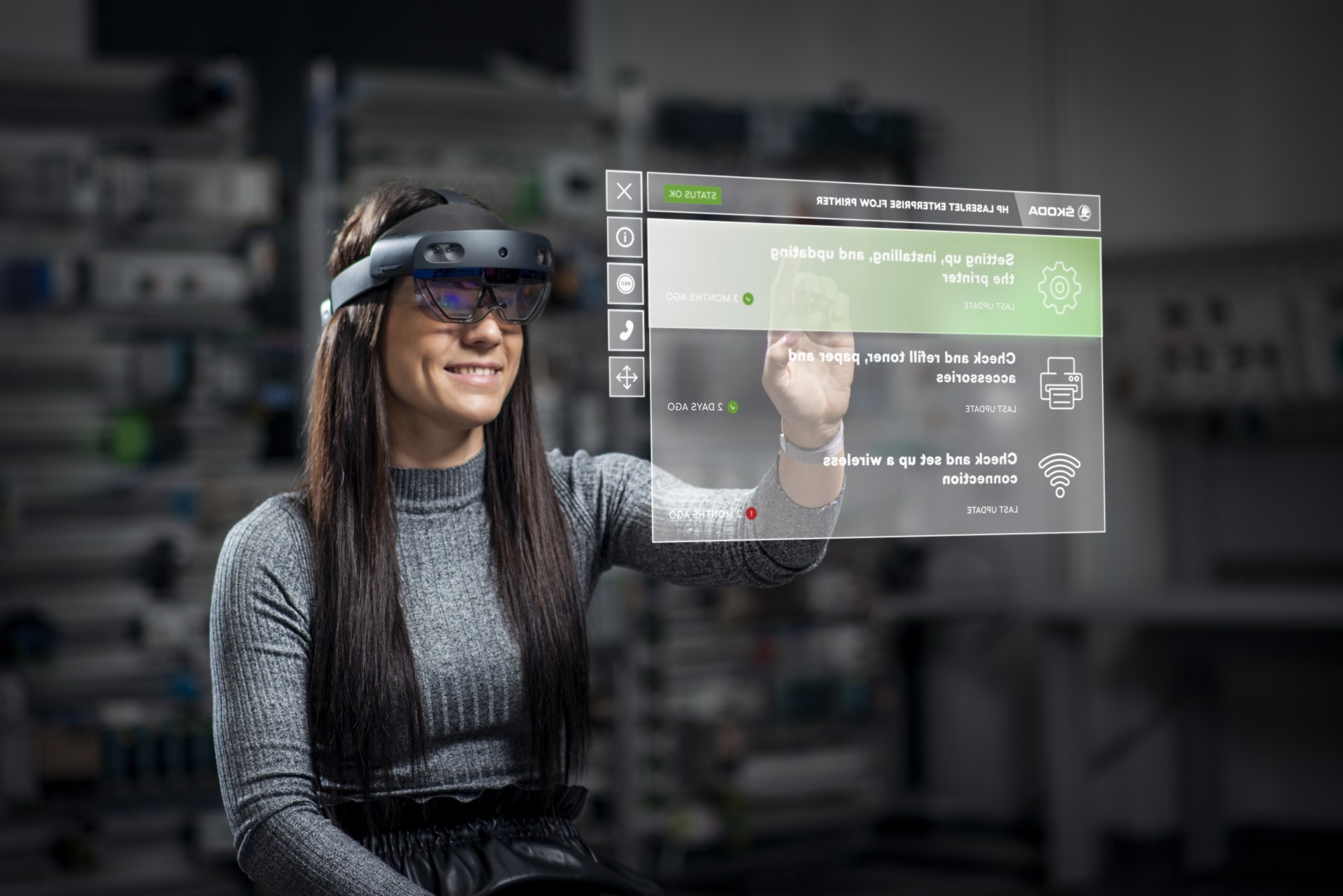 ŠKODA AUTO tests augmented reality glasses for production line