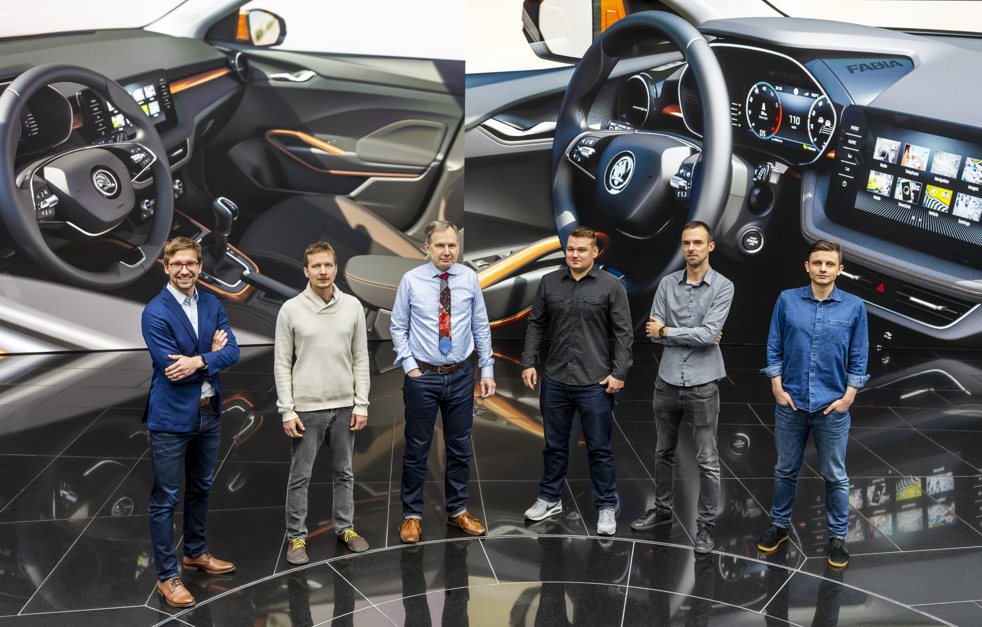 A team responsible for interior design - Škoda Storyboard