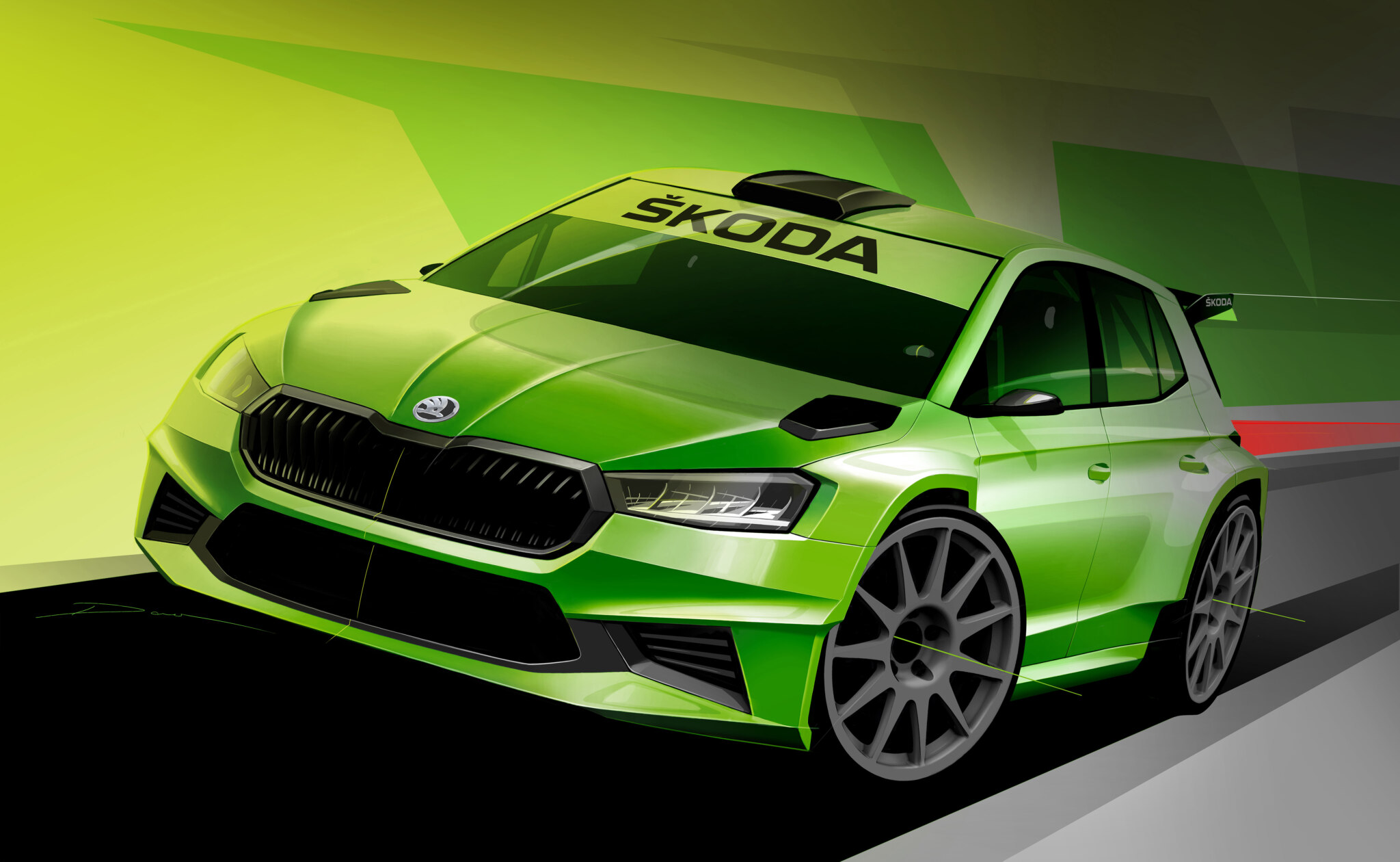  KODA FABIA RS Rally2 Newly Developed Winning Model koda Storyboard