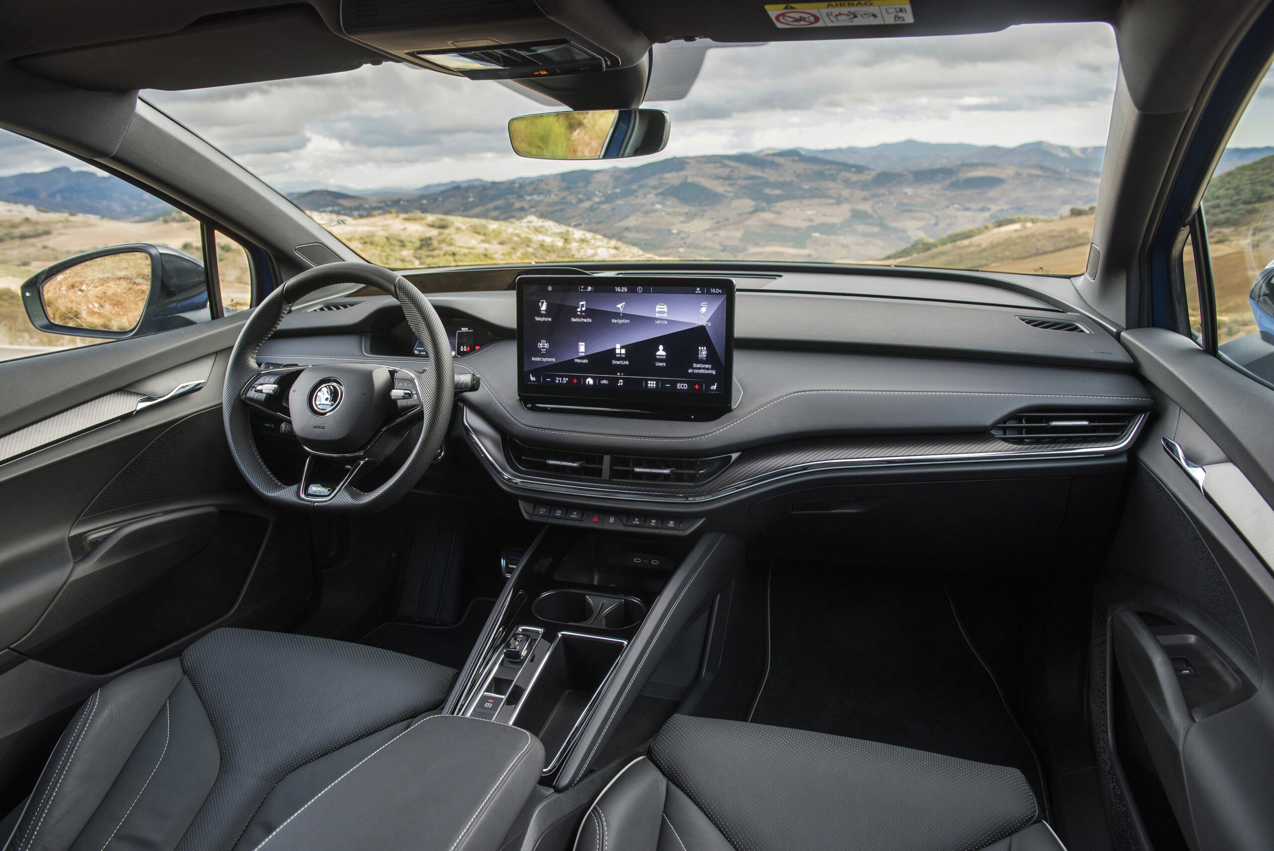 Spannende Skoda Enyaq Rs Innenraum Bild