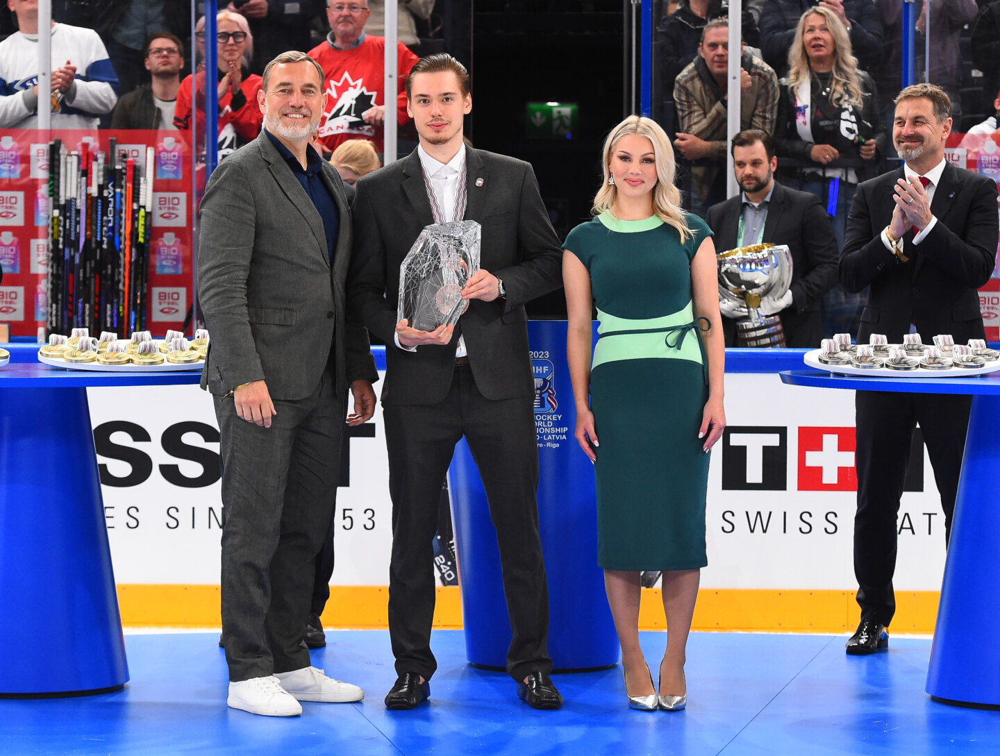 Most Valuable Player Trophy At The 2023 IIHF Ice Hockey World Most Valuable Player Trophy At The 2023 IIHF Ice Hockey World