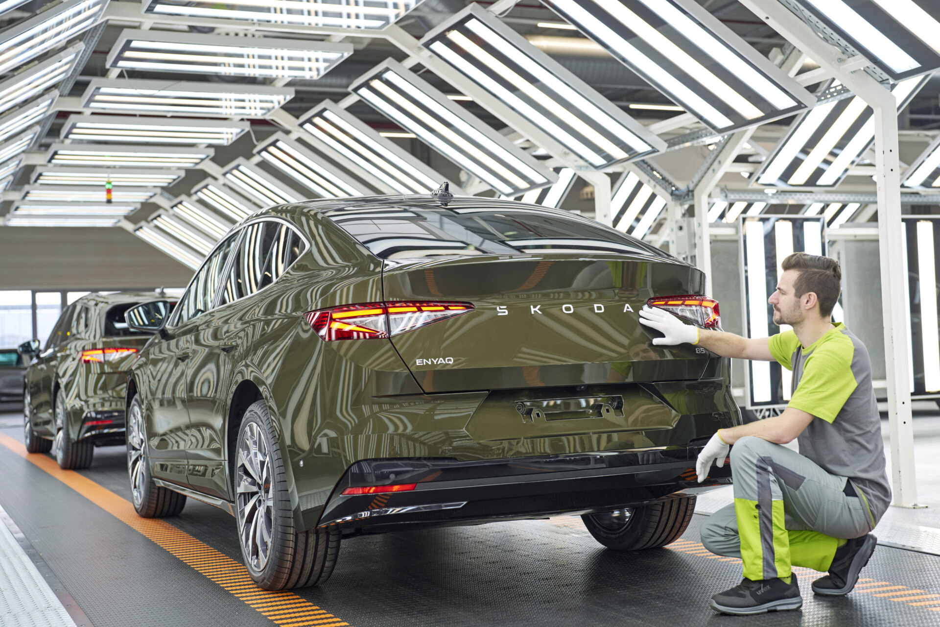 Skoda Enyaq Produktion Verfolgennull