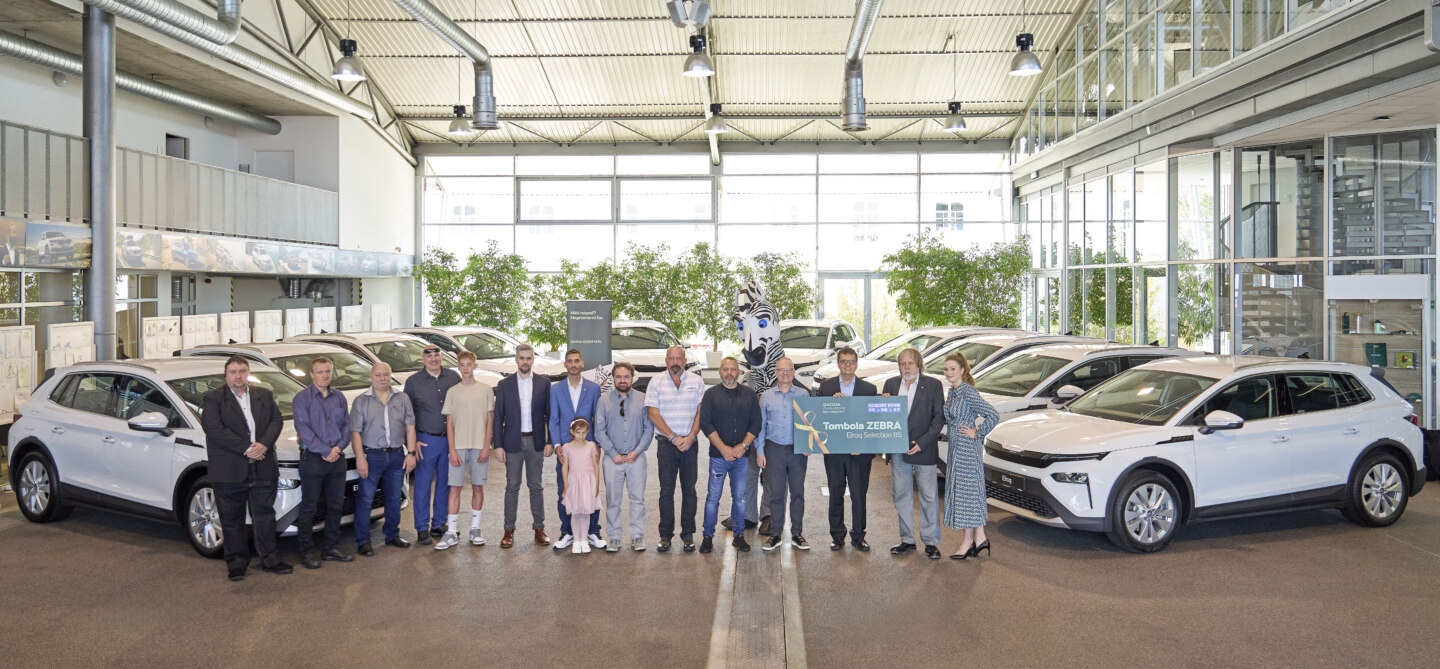 Zaměstnanci Škoda Auto převzali deset elektromobilů Elroq za zlepšovací návrhy
