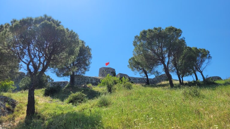 Ruins of Rozafa Castle in Shkodra