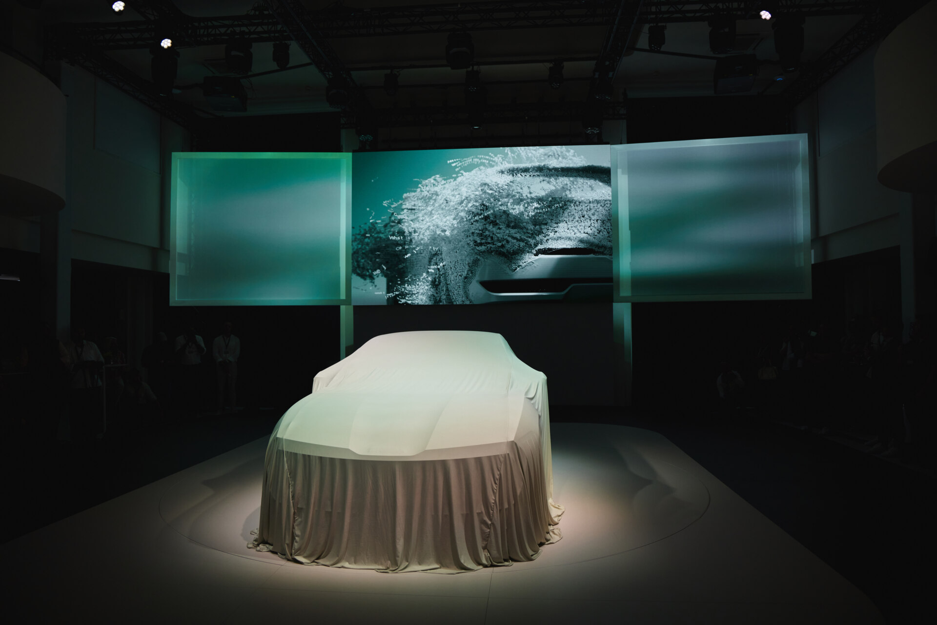 Moments before the reveal