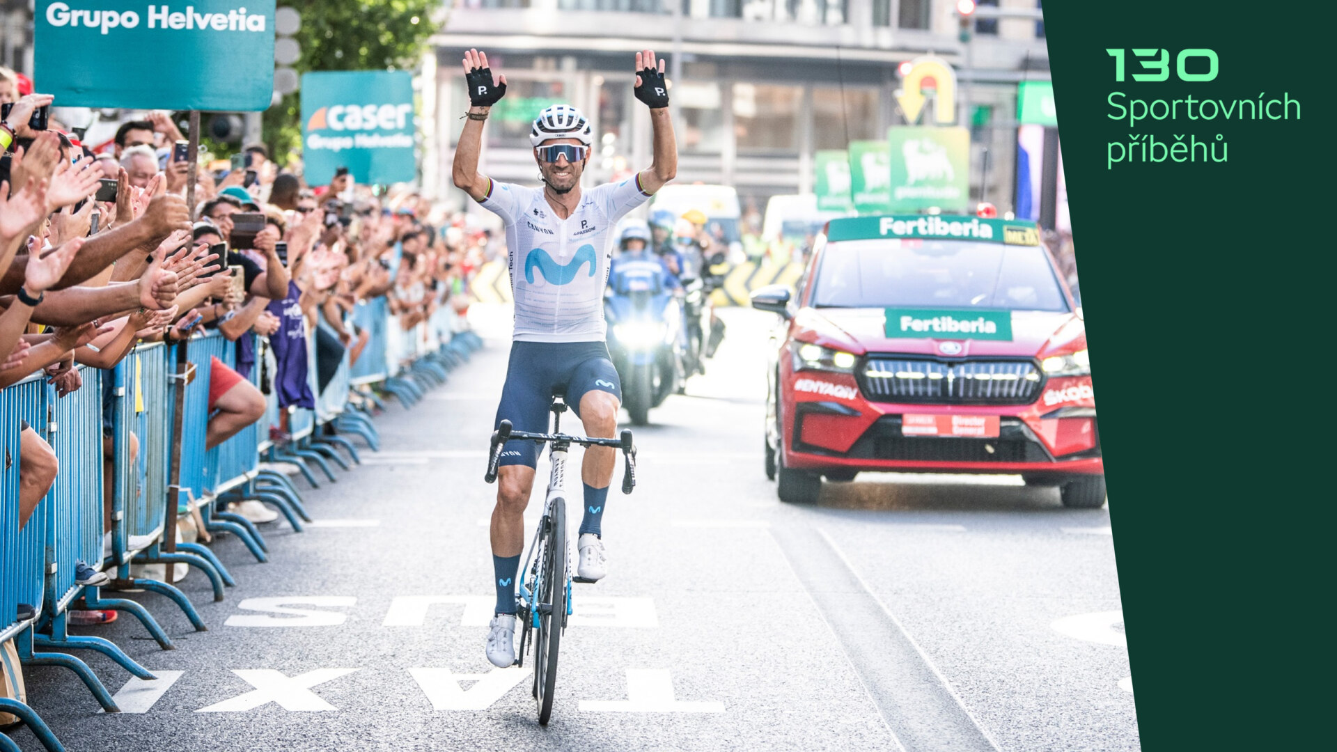 2018: Vrchař se čtyřmi zelenými dresy z Vuelty