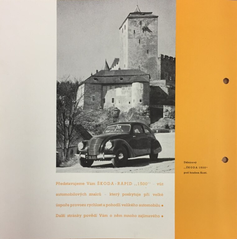 Škoda Rapid 1500 OHV “highway” (1939-1941)