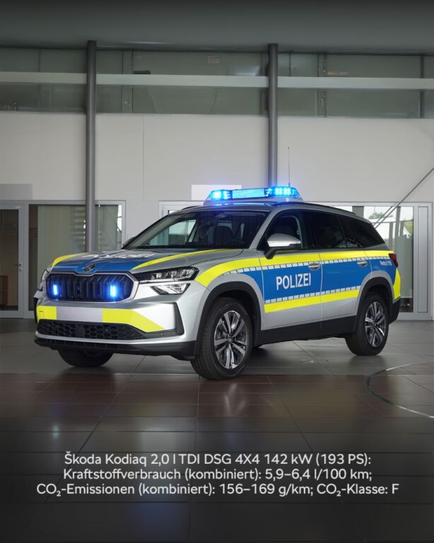 Since this year, the Škoda Kodiaq has also been serving the German police