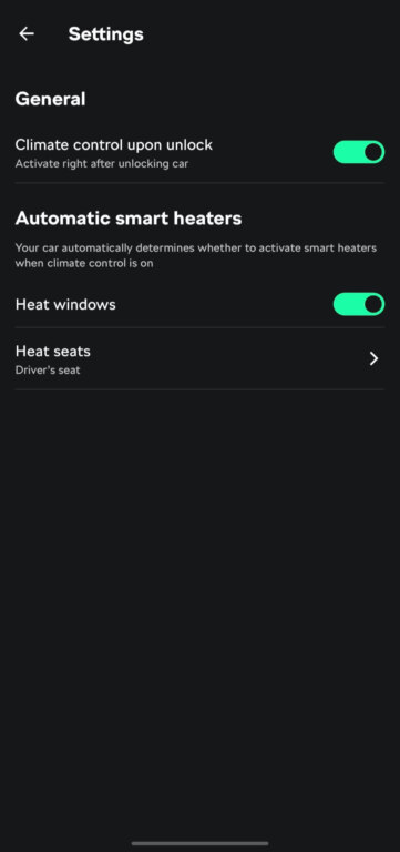 Independent heating and other functions for thermal comfort are easiest to set up via the MyŠkoda app