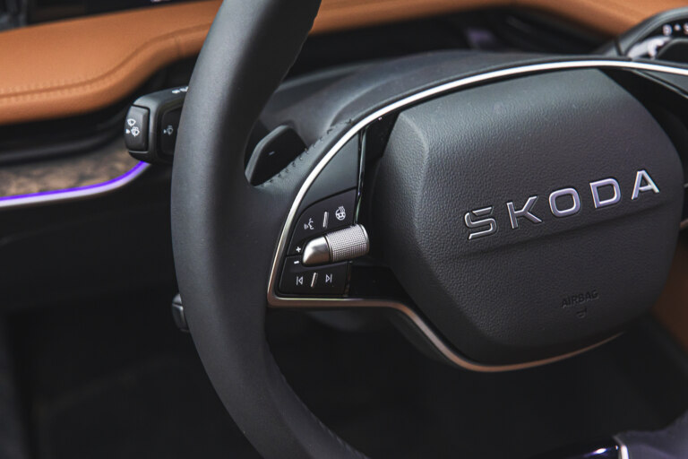 The steering wheel heating can be easily activated (among other things) by pressing a button directly on the steering wheel