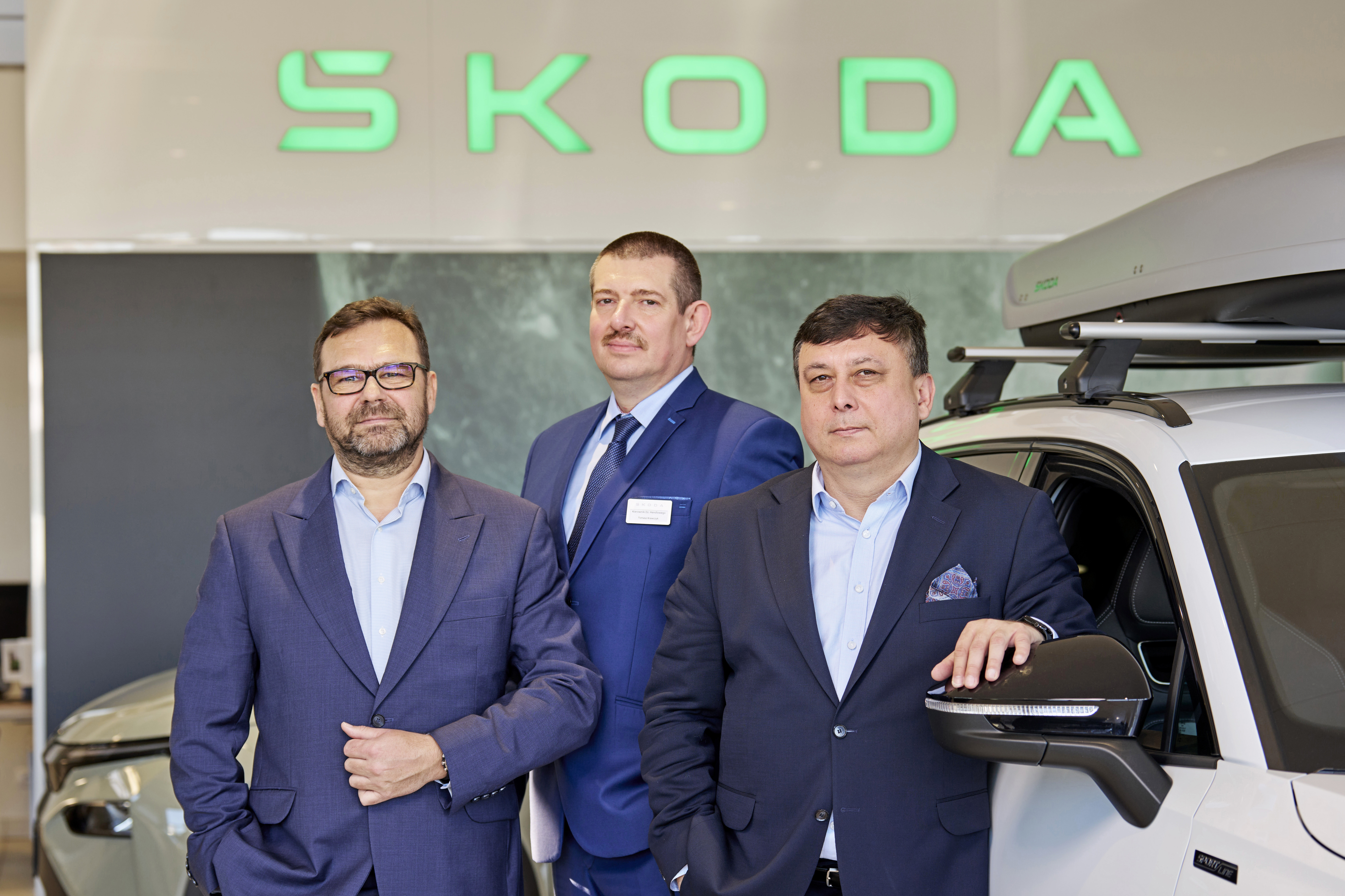 From right: Robert Bergier (Chairman of the Board of Directors, Škoda Wątarski), Tomasz Krawczyk (Head of Sales) and Arkadiusz Bartczak (Vice-Chairman of the Board of Directors)