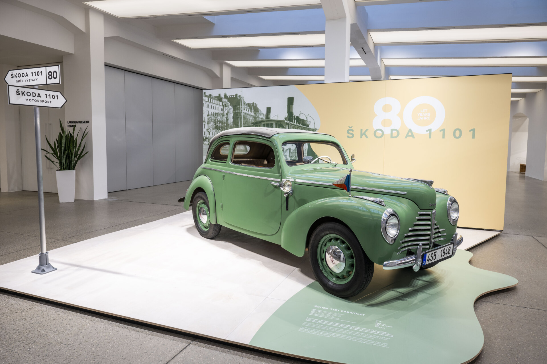 Sonderausstellung zum Jubiläum des Škoda 1101 „Tudor“