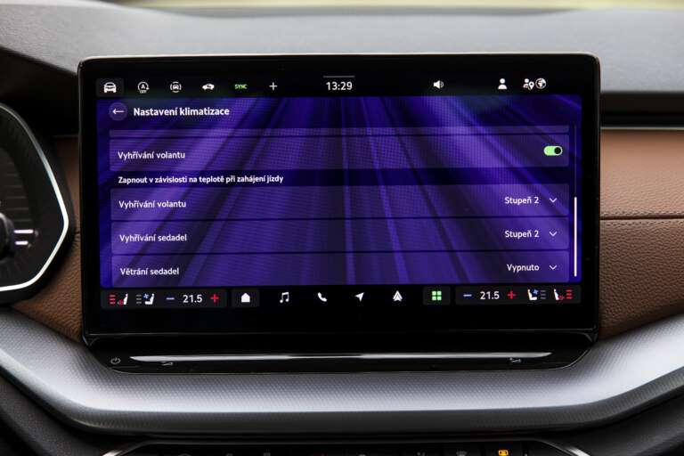 V závislosti na nastavení umí vozy Škoda i automaticky spustit některé funkce po nastartování