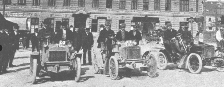 The founder Klement secured the first automotive laurel