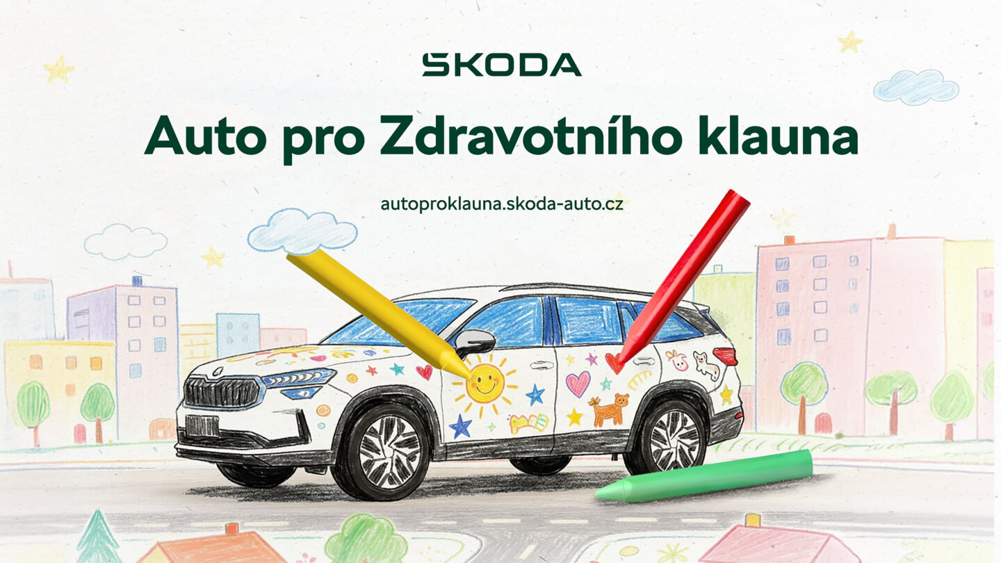 Pátý ročník soutěže Auto pro Zdravotního klauna: Škoda Auto letos předá tři vozy s designem od dětí