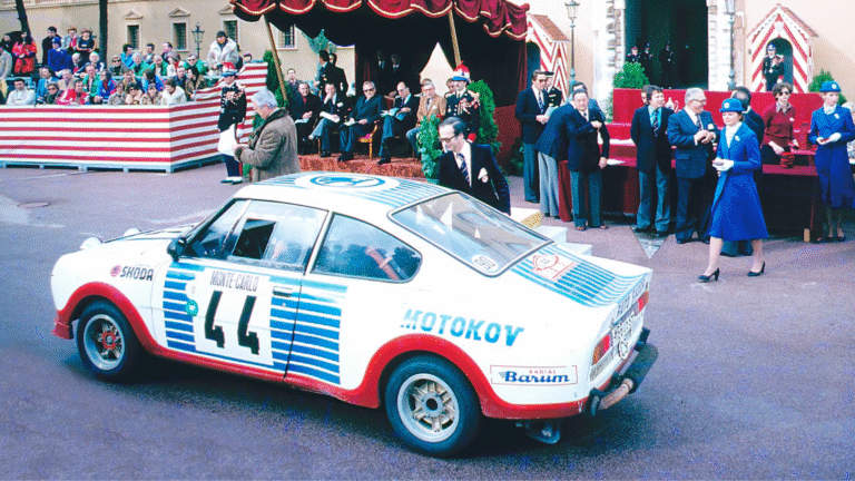 “Double” victory of the Škoda 130 RS class in 1977.