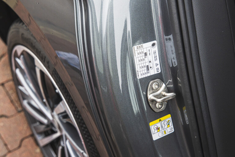 The tire pressure is specified by the manufacturer not only in the owner's manual, but you can also find it on a label located on the car body.