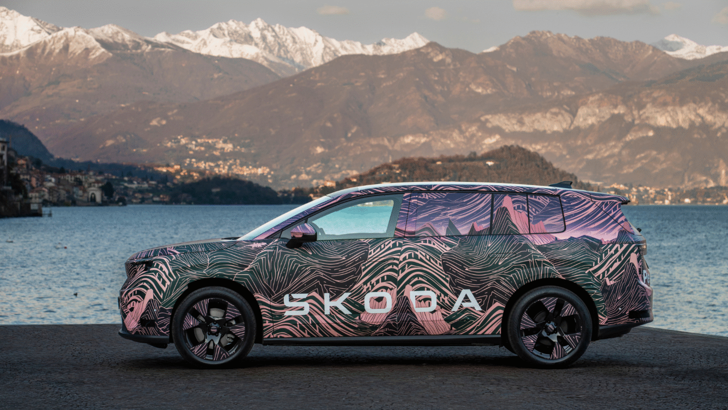 Sunset over the mountains: the story behind the camouflage for the Škoda Peaq