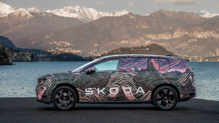 Sunset over the mountains: the story behind the camouflage for the Škoda Peaq