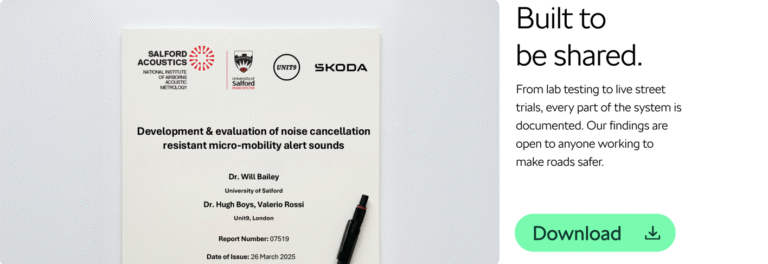 Škoda DuoBell: zvonek na kolo přelstí i chytrá sluchátka