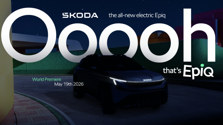 Světová premiéra zcela nového modelu Škoda Epiq: Živý přenos z Curychu