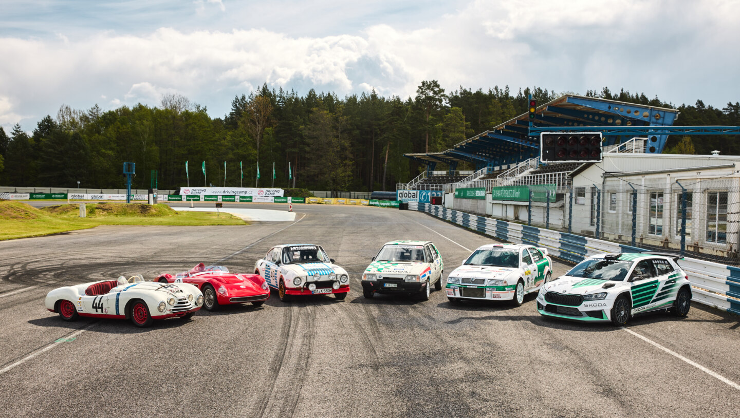 Osobnosti i závodní speciály: Oslava 125 let Škoda Motorsport během akce Sosnová Classic