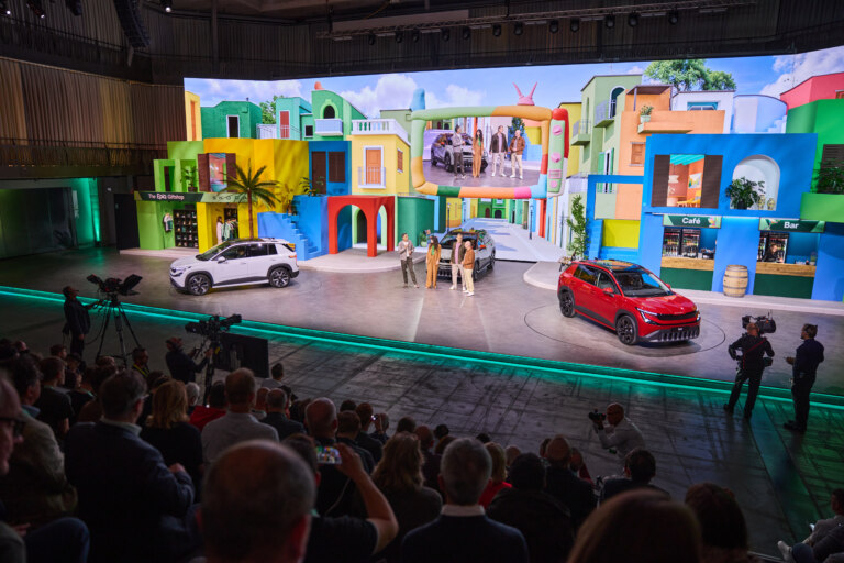 World premiere of the all new Škoda Epiq: Pictures on the Škoda Storyboard