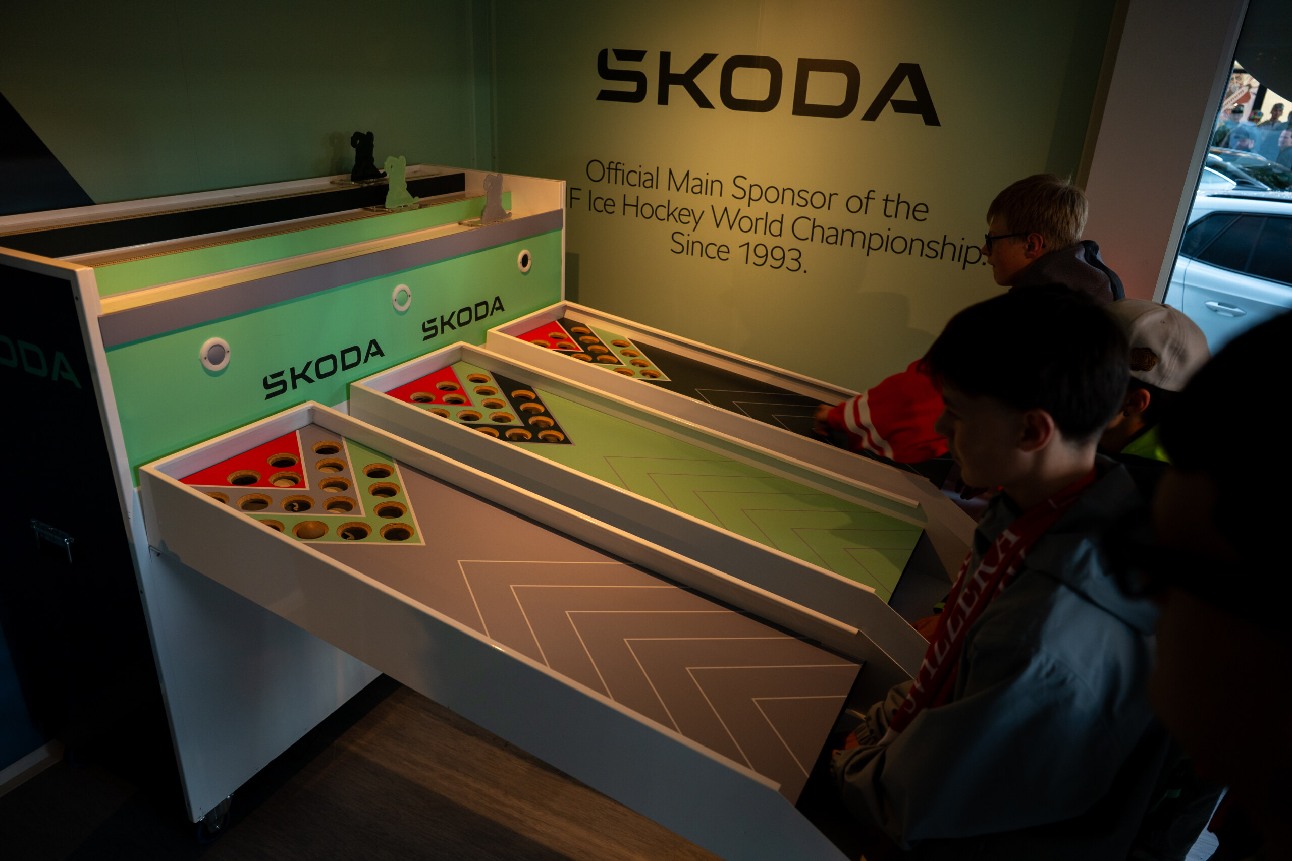 The Škoda Auto Hockey Fan Zone has entertainment in store for all ages.