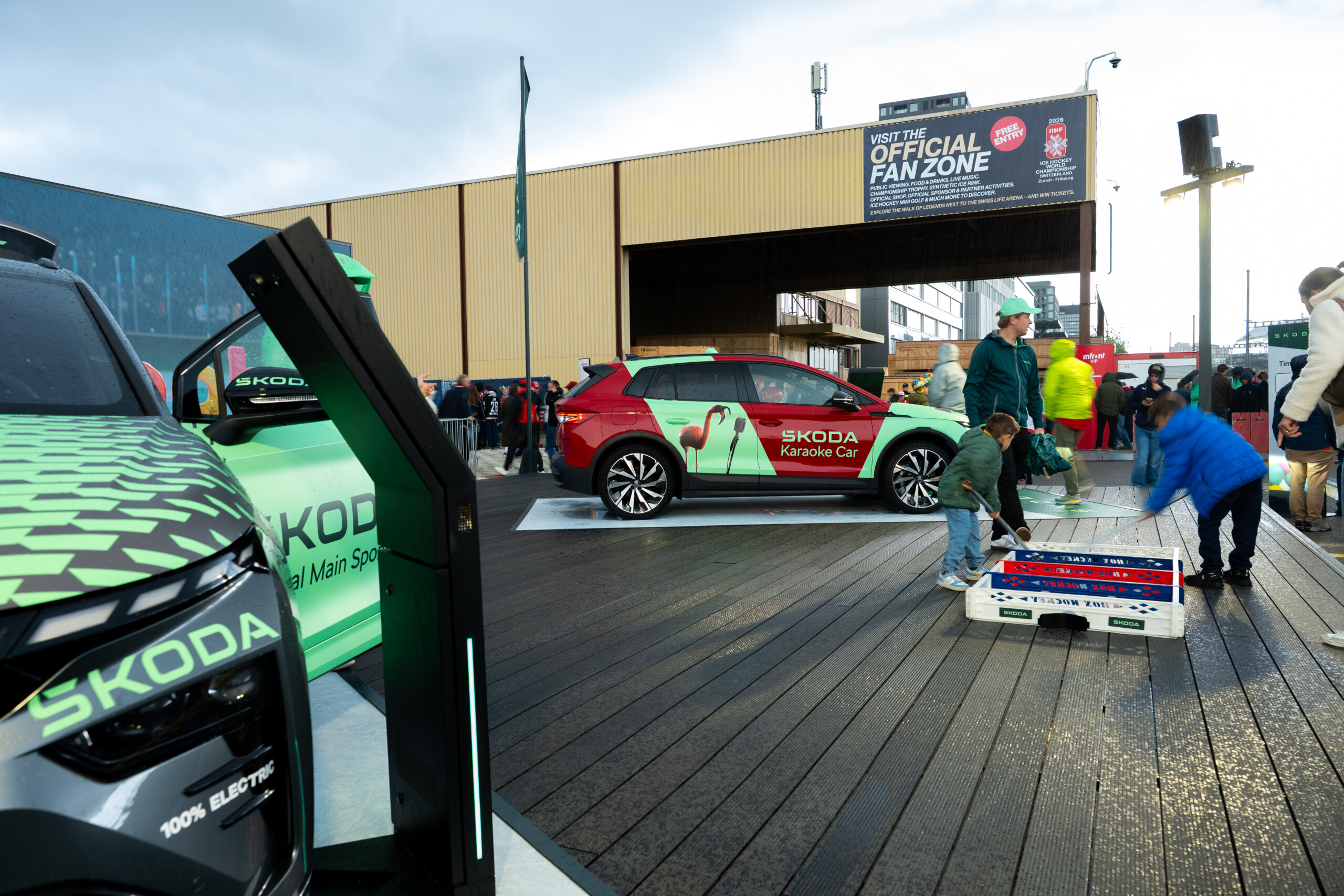 The Škoda Auto Hockey Fan Zone has entertainment in store for all ages.