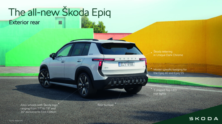 Škoda Epiq | Infographic Exterior rear