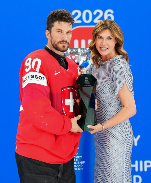 Mistrovství světa IIHF v ledním hokeji 2026: Cenu pro nejužitečnějšího hráče navrženou oddělením Škoda Design získal Roman Josi